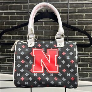 Trendy Black and Red Satchel